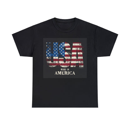 USA Made In America Unisex Heavy Cotton Tee