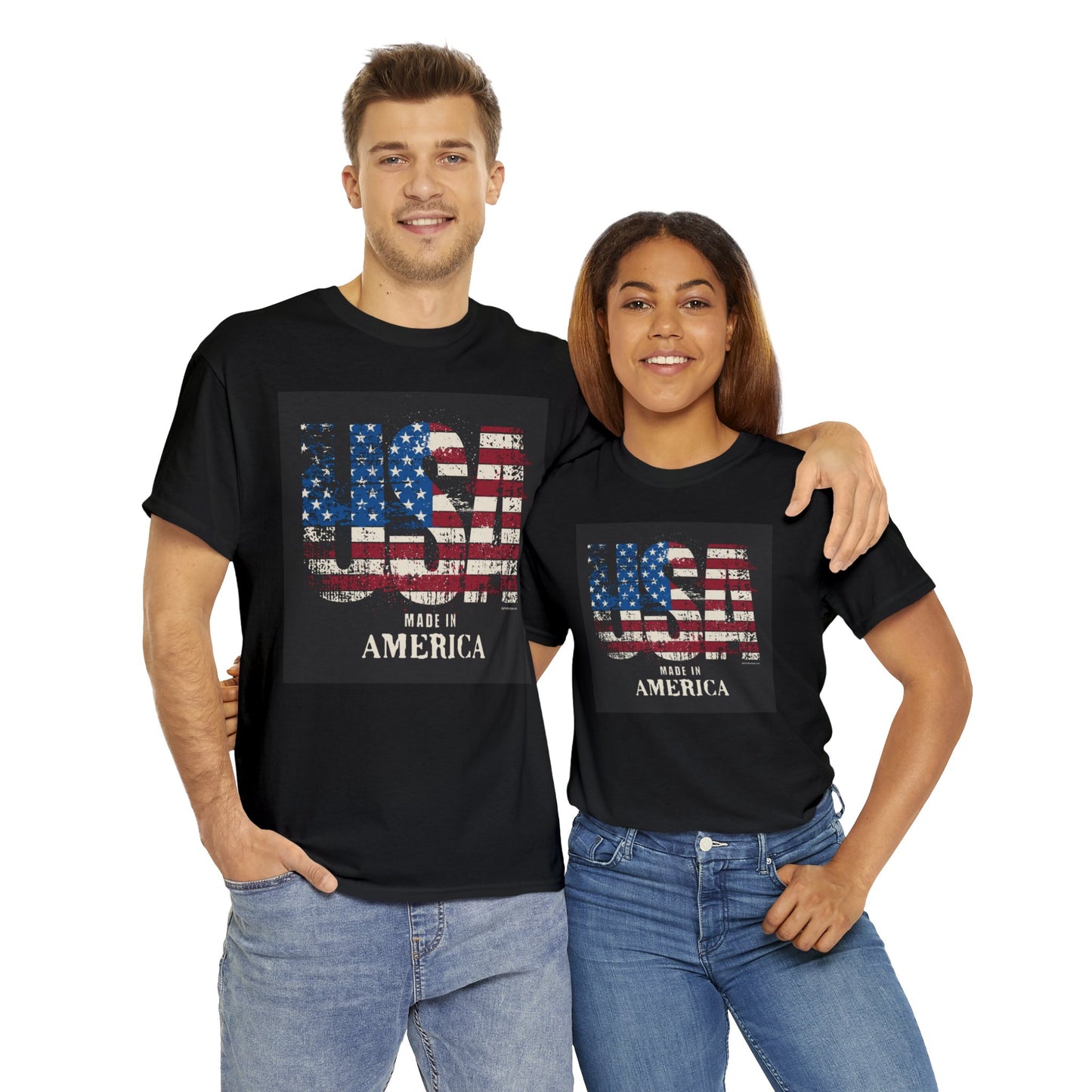 USA Made In America Unisex Heavy Cotton Tee