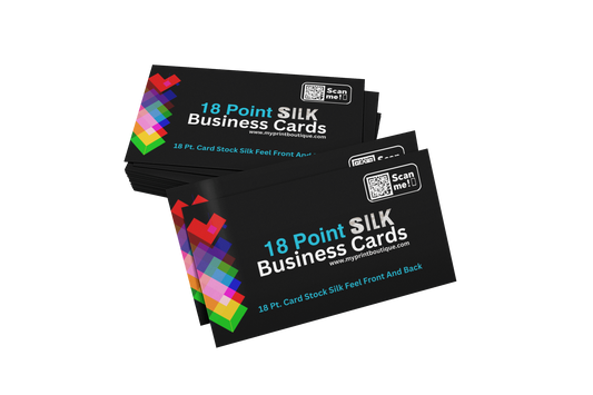 500 Qty SILK LAMINATED BUSINESS CARDS (16PT)